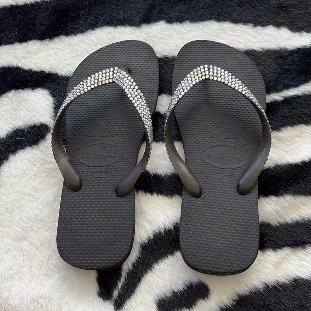 Havaiana Bling Flip Flop Sandals with Swarovski Crystals